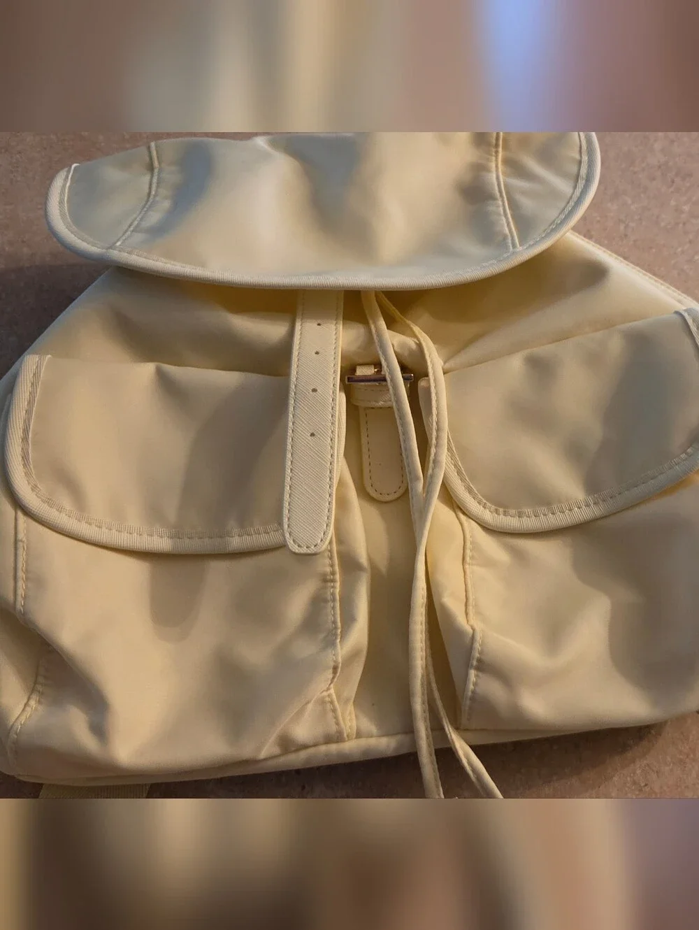 Year of Ours Baby Yellow Backpack NWT